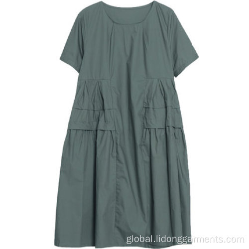 Summer Loose Dresses Women Loose Linen Big Size Casual Dress Manufactory